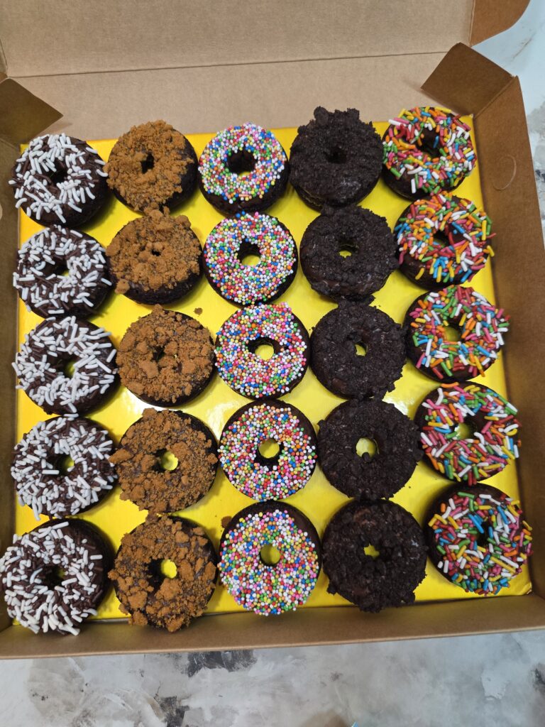 Mini Donut Brownies