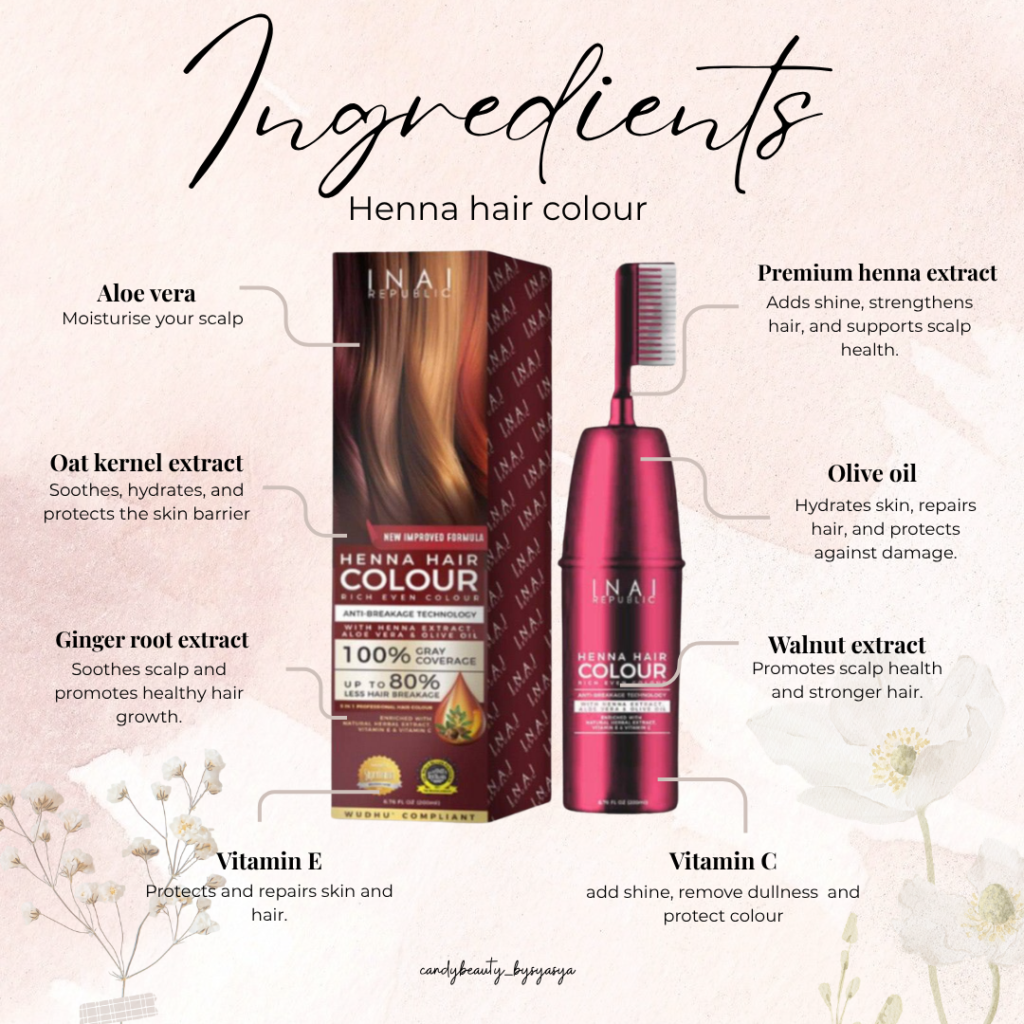 Henna hair colour