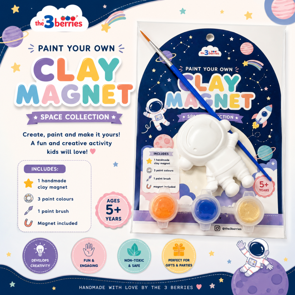 Paint Your Clay Magnet – Space