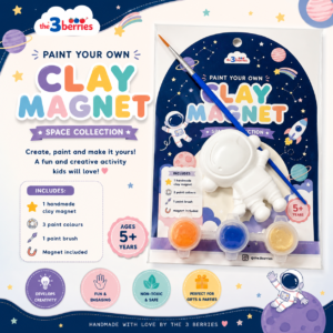 Paint Your Clay Magnet – Space — photo 1